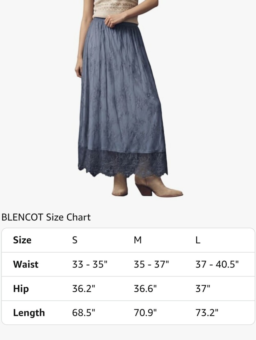 Bohemian Lace Maxi Skirt - Picture 5 of 5